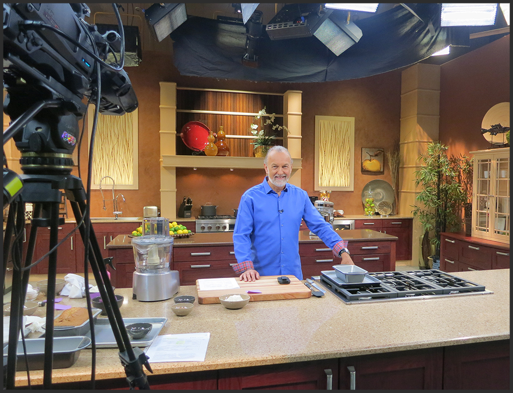 Chef Hubert Keller on set for Secrets of a Chef